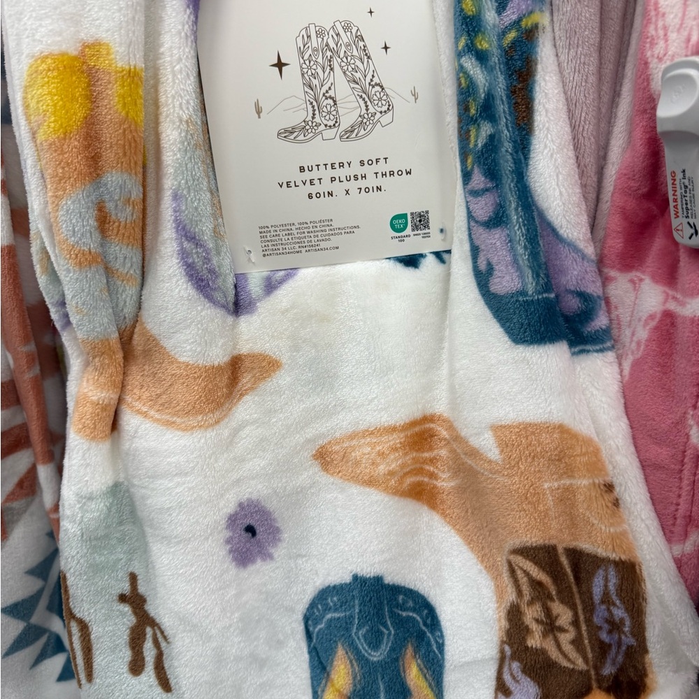Cowgirl Soft Velvet Plush Throw Blanket